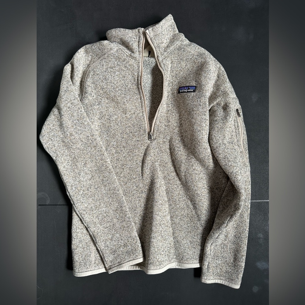 Patagonia Better Sweater Quarter Zip - Small Birch